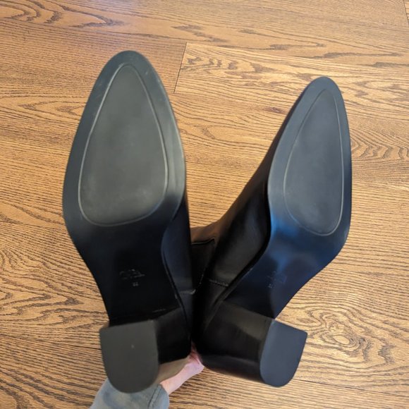 BRAND NEW ZARA BLACK LEATHER BOOTS SIZES 8 (39) - Picture 3 of 5